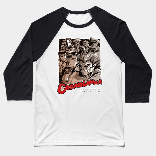 Casablanka Game Baseball T-Shirt by jpowersart